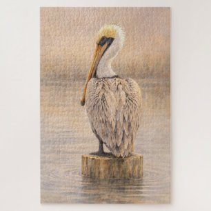 Hafenpelikan   Küstentiere-Kunst   Puzzle