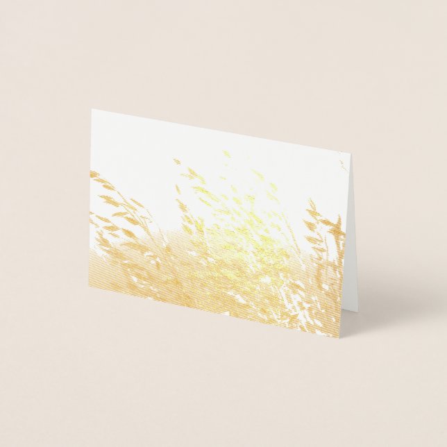 Hafer in der Sonne Folienkarte (Vorderseite)