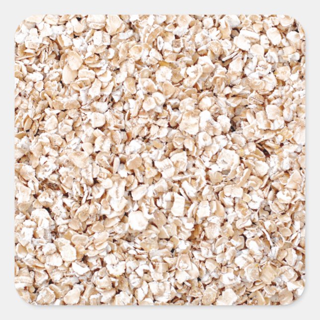 Hafer Quadratischer Aufkleber (Vorderseite)