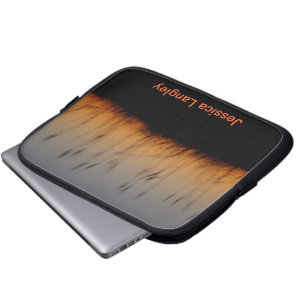 Hafer und Dünen im Sonnenuntergang Laptopschutzhülle