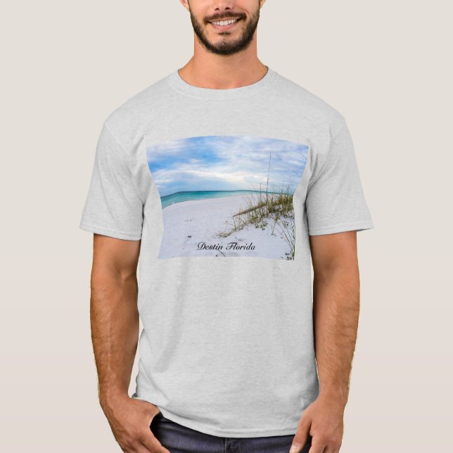 Hafer und weißer Sandstrand Morgens T - Shirt (Vorderseite)