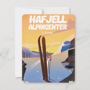 Hafjell Alpinsenter Norwegen schönes Skipposter.