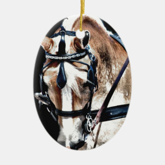 Haflinger Keramik Ornament