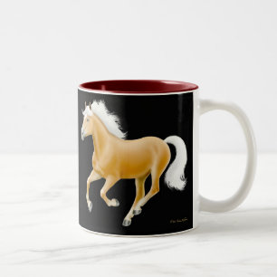 Haflinger Palomino-PferdeTasse Zweifarbige Tasse