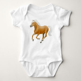 Haflinger Palomino-Pony-Säuglings-Einteiler Baby Strampler
