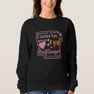 Haflinger Pferd für Reitmädchen Sweatshirt