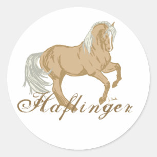 Haflinger Pferd Runder Aufkleber
