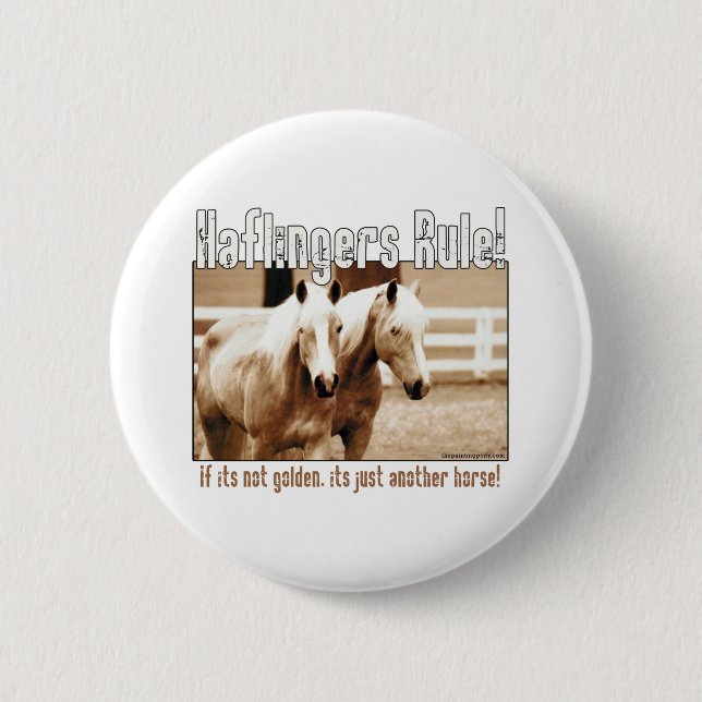Haflinger Regel Button (Vorderseite)