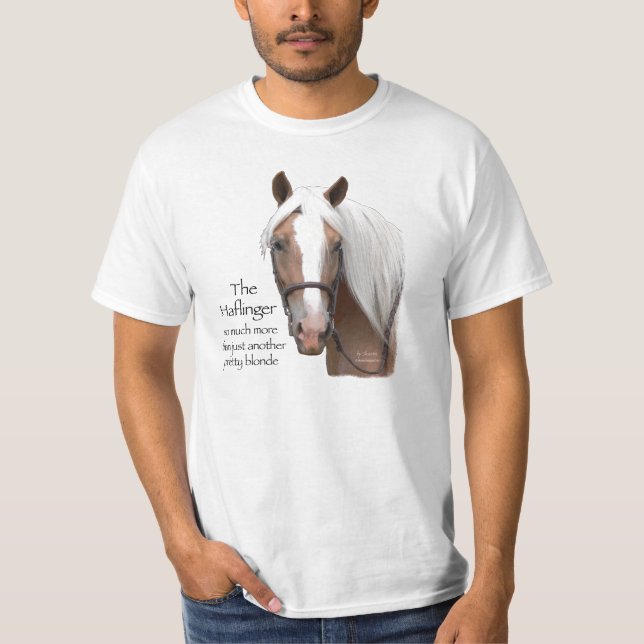 Haflinger stellen gegenüber T-Shirt (Vorderseite)