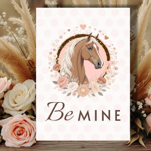 Haflinger Valentinstag Feiertagskarte