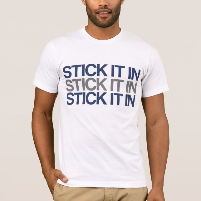 HAFTEN Sie ES im STOCK ES im STOCK ES im T - Shirt (Vorderseite)