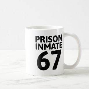 Häftling 67 Halloween-Meme-Kostüm Gefängnis Kaffeetasse