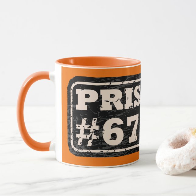 Häftling 67 Meme Tasse (Mit Donut)
