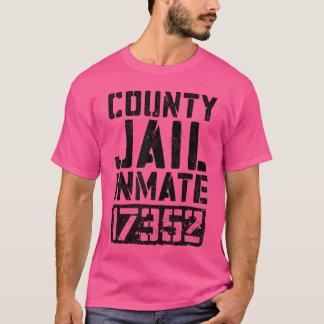 Häftlingskostüm für Männer und Frauen, Gefängnisko T-Shirt