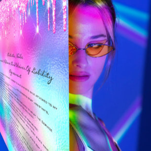 Haftungsausschluss für Nageldesigner Rose Pink Dri Flyer