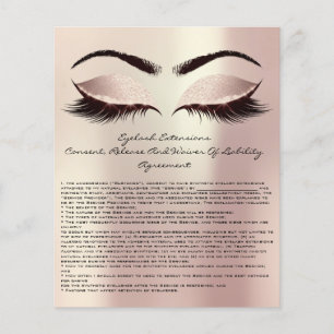 Haftungsausschluss für Wimpernverlängerungen Eyes  Flyer