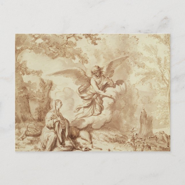 Hagar in der Wildnis Postkarte (Vorderseite)