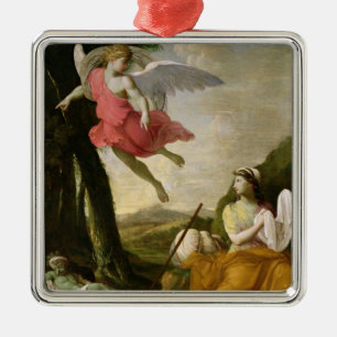 Hagar und Ishmael gerettet durch den Engel, c.1648 Ornament Aus Metall