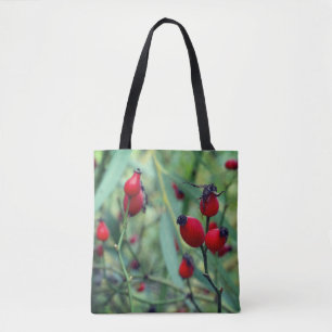 Hagebutten Herbstfotografie Tragetasche Tasche