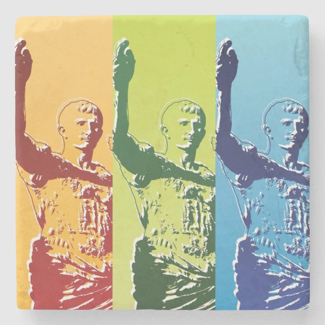Hagel Caesar Steinuntersetzer (Vorderseite)