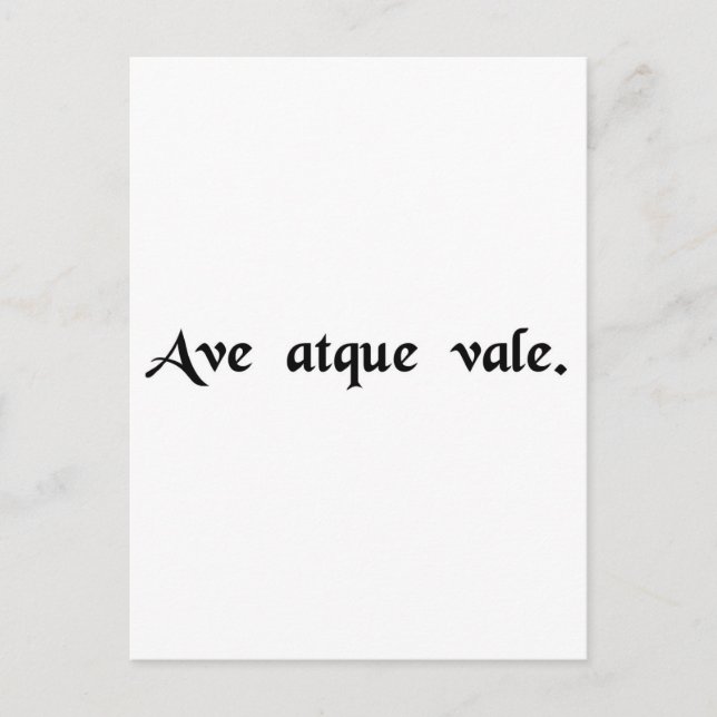 Hagel und Abschied. Postkarte (Vorderseite)