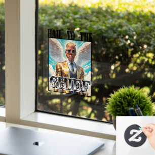 Hagel zum Chef - Trump 2024 Fensteraufkleber