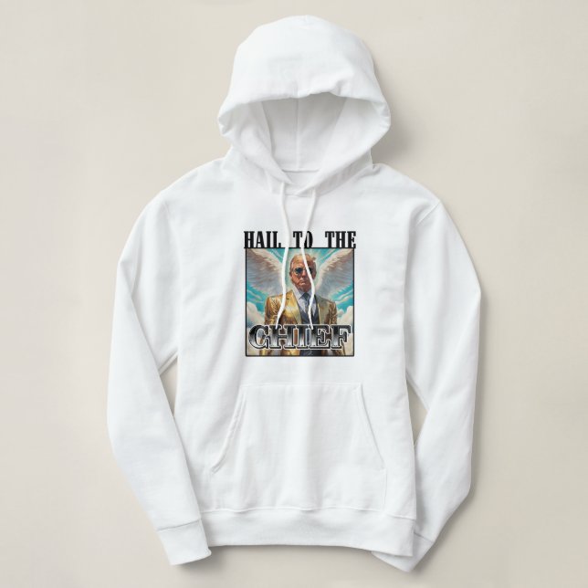 Hagel zum Chef - Trump 2024 Hoodie (Design vorne)