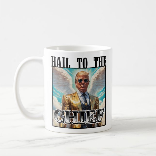 Hagel zum Chef - Trump 2024 Kaffeetasse (Links)