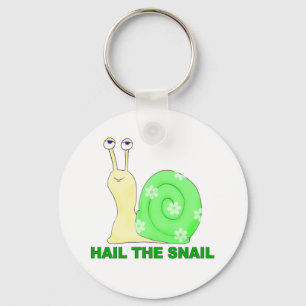 Hageln Sie die Schnecke Schlüsselanhänger