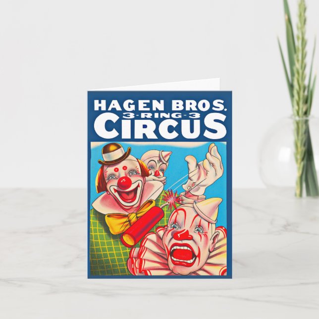 Hagen Brothers Circus-Poster der 50er Jahre (Vorderseite)