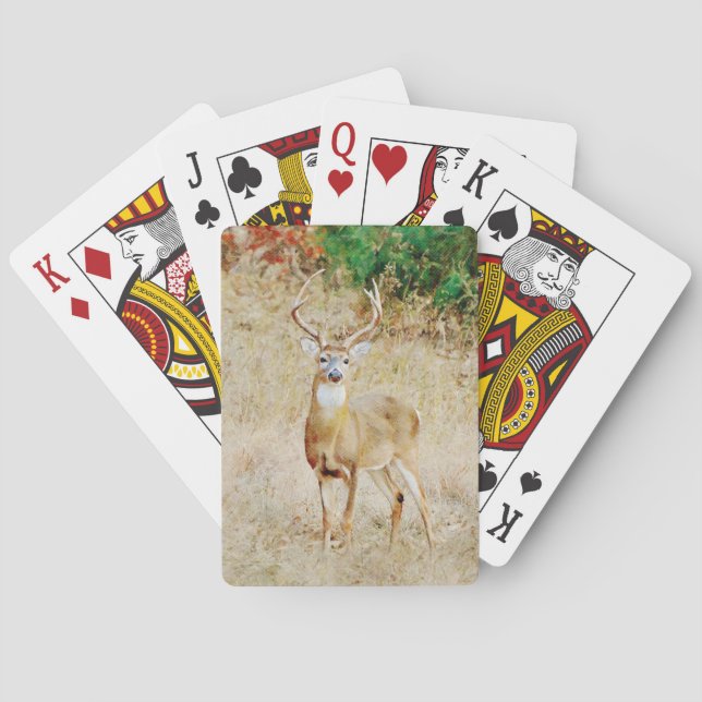 Häger der Hirschkunst spielen Karten Spielkarten (Rückseite)