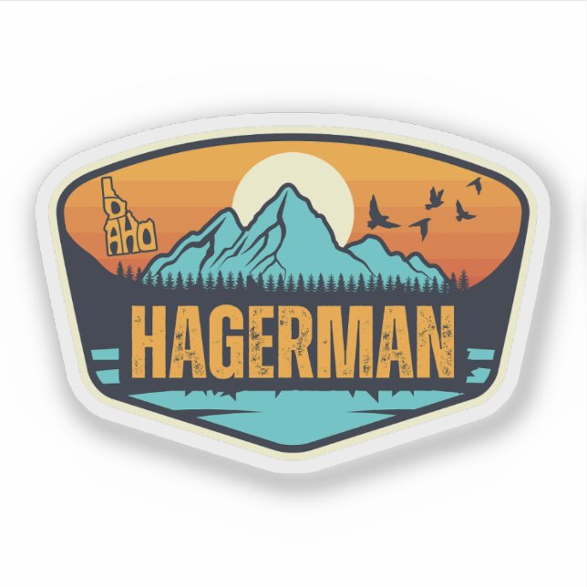 Hagerman, Idaho Aufkleber (Vorderseite)