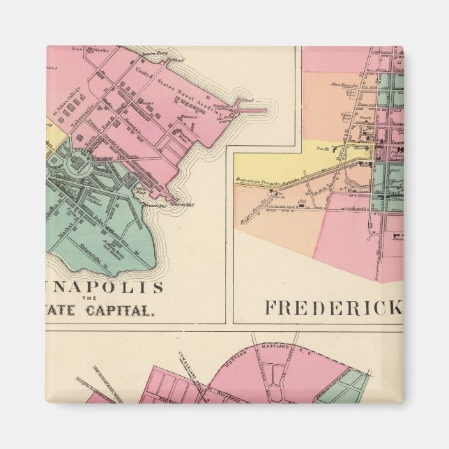 Hagerstown, Annapolis, Frederick Magnet (Vorne)