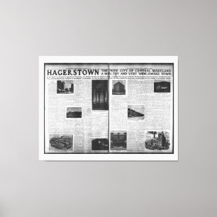Hagerstown Featured in Washington Herald 1912 Leinwanddruck