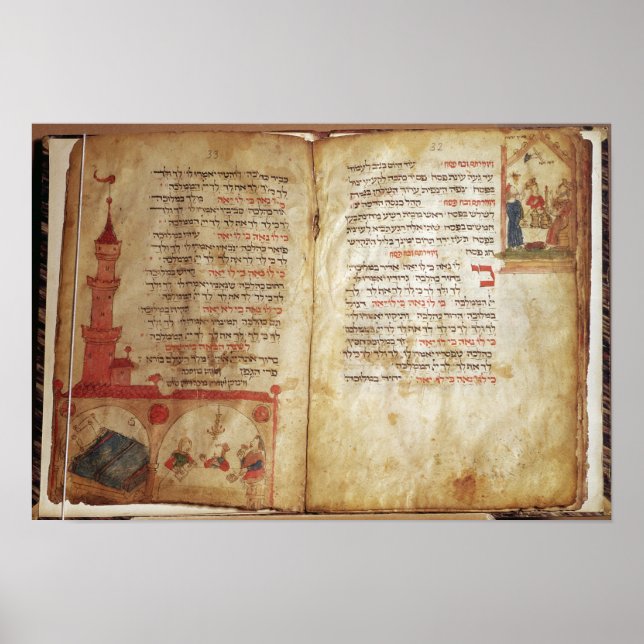 Haggada für den Abend des Pessach Poster (Vorne)