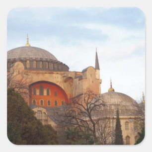 Hagia Sophia eingeweiht von den Byzantinern Quadratischer Aufkleber