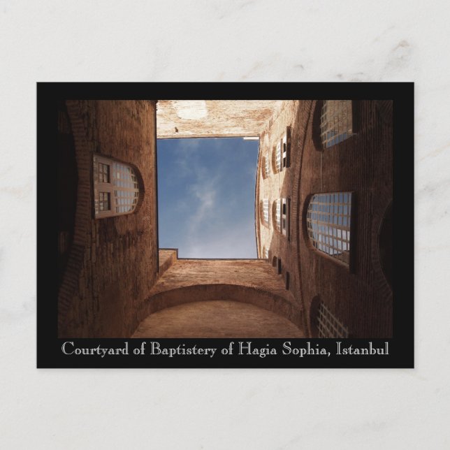 Hagia Sophia Hof-Postkarte Postkarte (Vorderseite)