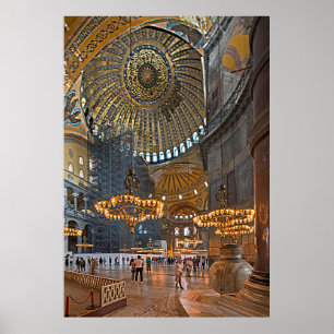 Hagia Sophia. Innengestaltung. Poster