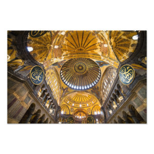 Hagia Sophia Innenraum in Istanbul Fotodruck