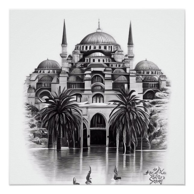 Hagia Sopya in Istanbul Türkei Poster (Vorderseite)