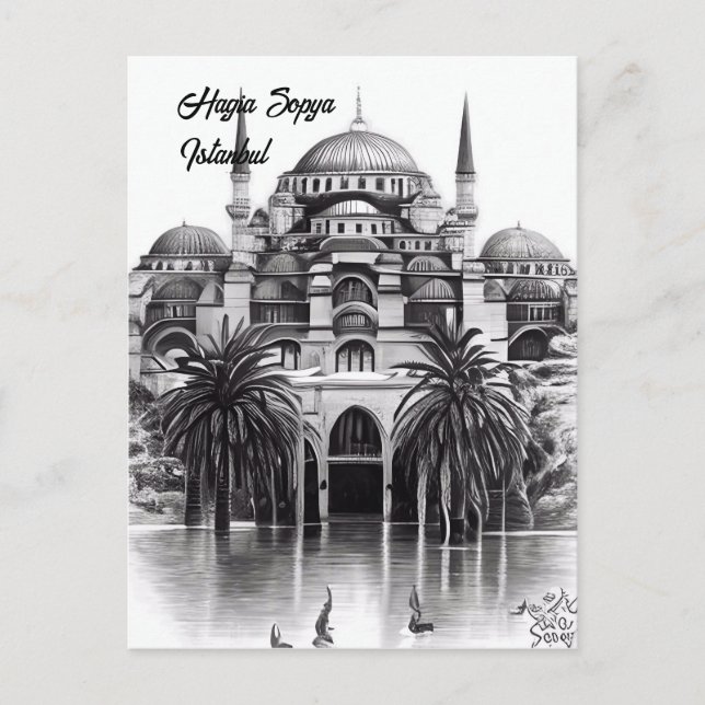 Hagia Sopya in Istanbul Türkei Postkarte (Vorderseite)
