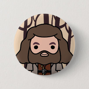 Hagrid Cartoon Character Art Button