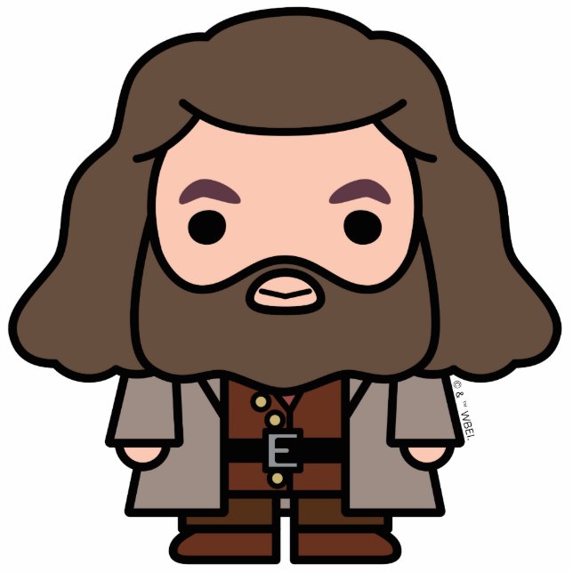 Hagrid Cartoon Character Art Fotoskulptur Schlüsselanhänger (Vorne)