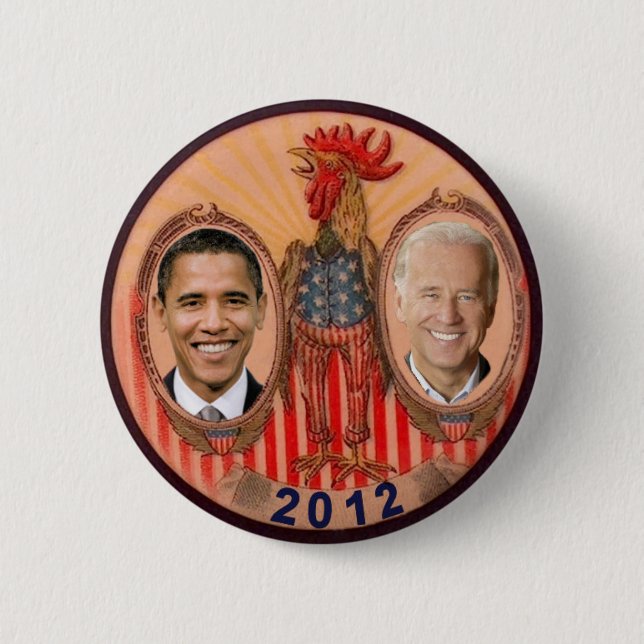 Hahn 2012 Obama Biden Button (Vorderseite)