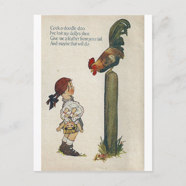 Hahn-a-doodle-doo Postkarte (Vorderseite)