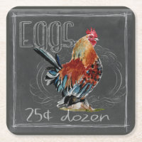 Hahn-Eier auf Tafel