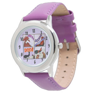 Hahn-EIN-Gekritzel-Doo! Armbanduhr