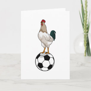 Hahn Fußballspieler Fußball Karte