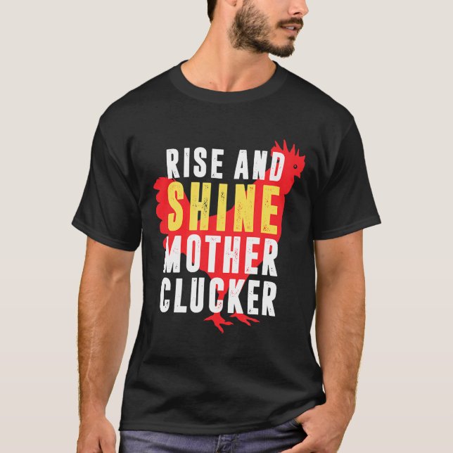 Hahn Huhn Top Aufstehen und strahlen Mutter Gacker (Vorderseite)