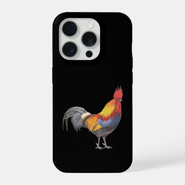 Hahn iPhone 15 Pro Hülle (Rückseite)